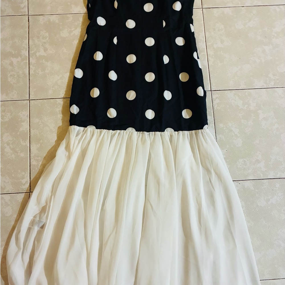 Black and White Polka Dot Dress